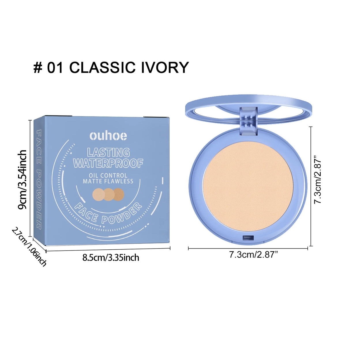 Zephoco Matte Setting Powder – Oil Control & Pore Blurring Matte Setting Powder SWANS 1PC IVY