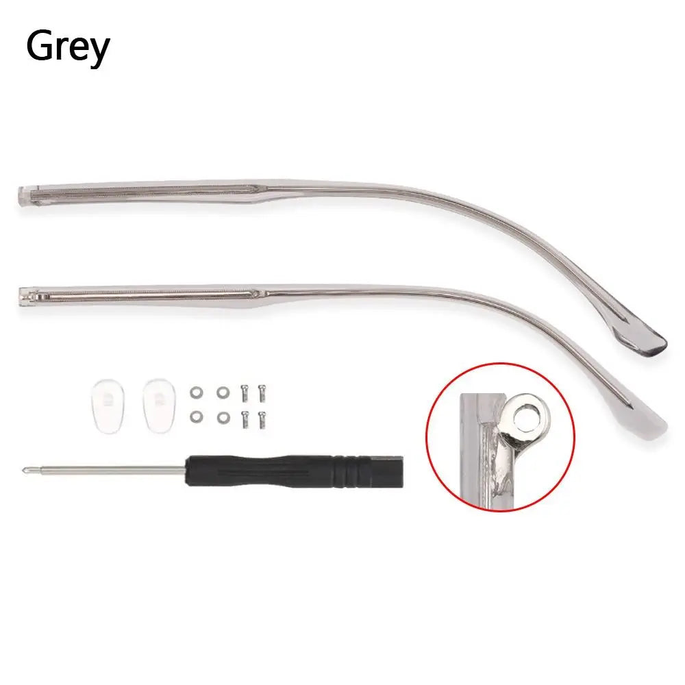 Universal Eyeglasses Temple Arms Repair Kit – Anti-Slip Eyewear Repair Kit SWANS grey