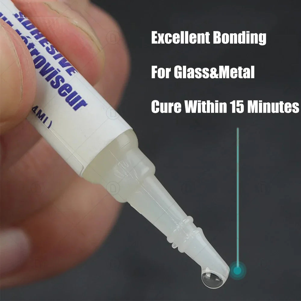 Car Rearview Mirror Adhesive Kit – Fast-Cure Glass & Metal Glue Mirror Repair Adhesive SWANS