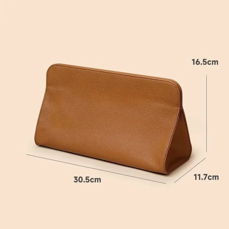 YOVIP Hair Dryer & Curling Iron Travel Storage Bag – PU Hair Tool Storage Bag SWANS Brown
