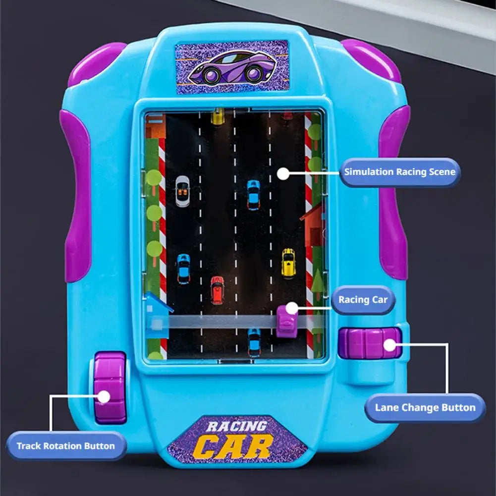 Kids Handheld Racing Game Toy – Battery-Free Palm Race Car Handheld Kids Toy SWANS