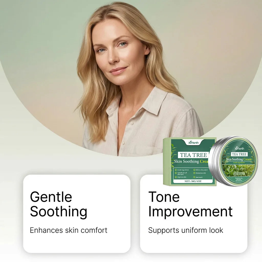 Ximonth Tea Tree Soothing Cream – Hydrating Body Moisturizer 30g Body Moisturizer Cream SWANS