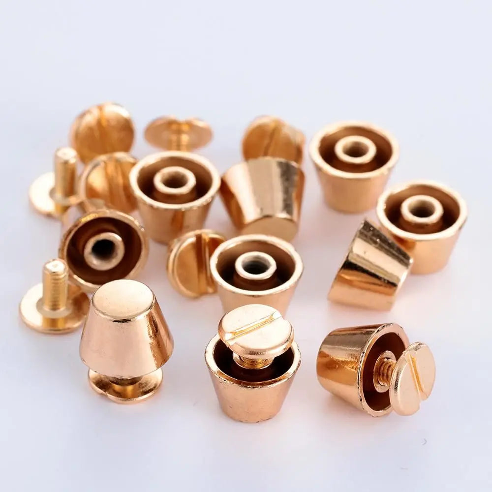 Punk Dome Head Screw Rivets 10/12mm – 10-Pack for Leather & Bags Craft Screw Rivets SWANS