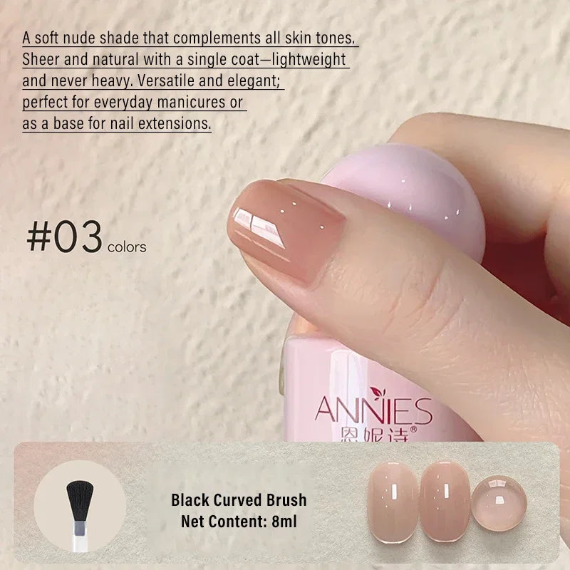 8ml Nude Gel Nail Polish – 23 Colors UV/LED Soak Off Gel Nail Polish SWANS 03