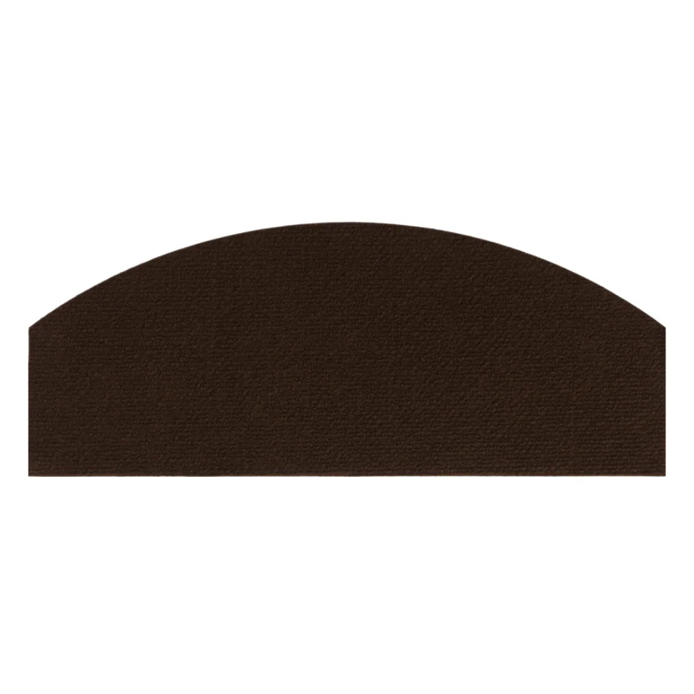 Semi-Circular Self-Adhesive Stair Tread Mat – Non-Slip 4mm Stair Tread Mat SWANS Brown