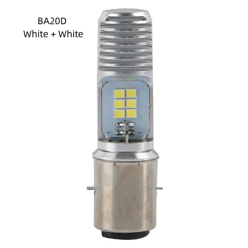 H4 BA20D P15D LED Motorcycle Headlight – Dual Color Plug & Play Motorcycle LED Headlight SWANS 5