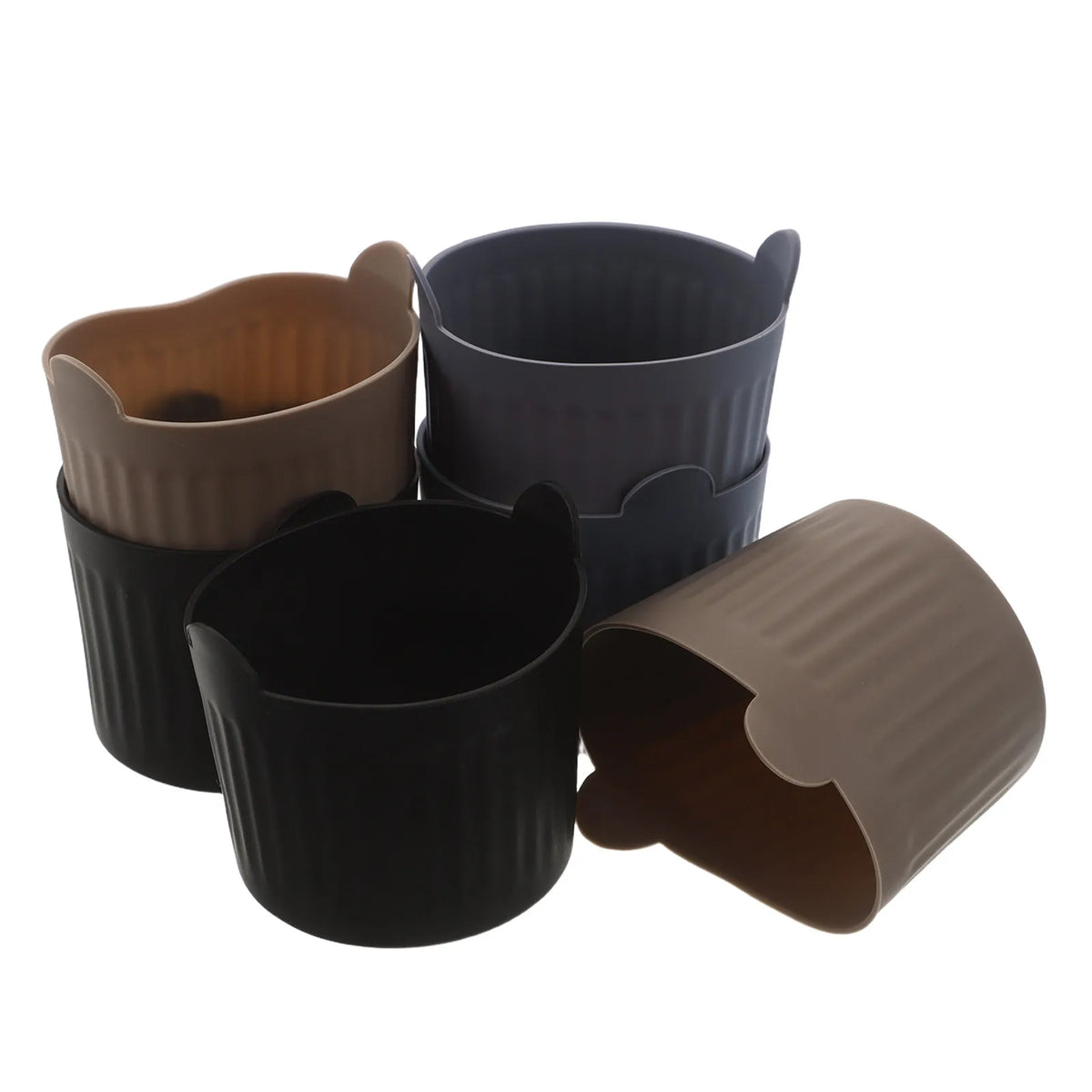 SWANS 6-Pack Silicone Muffin Molds – Air Fryer Baking Cups Silicone Baking Molds SWANS