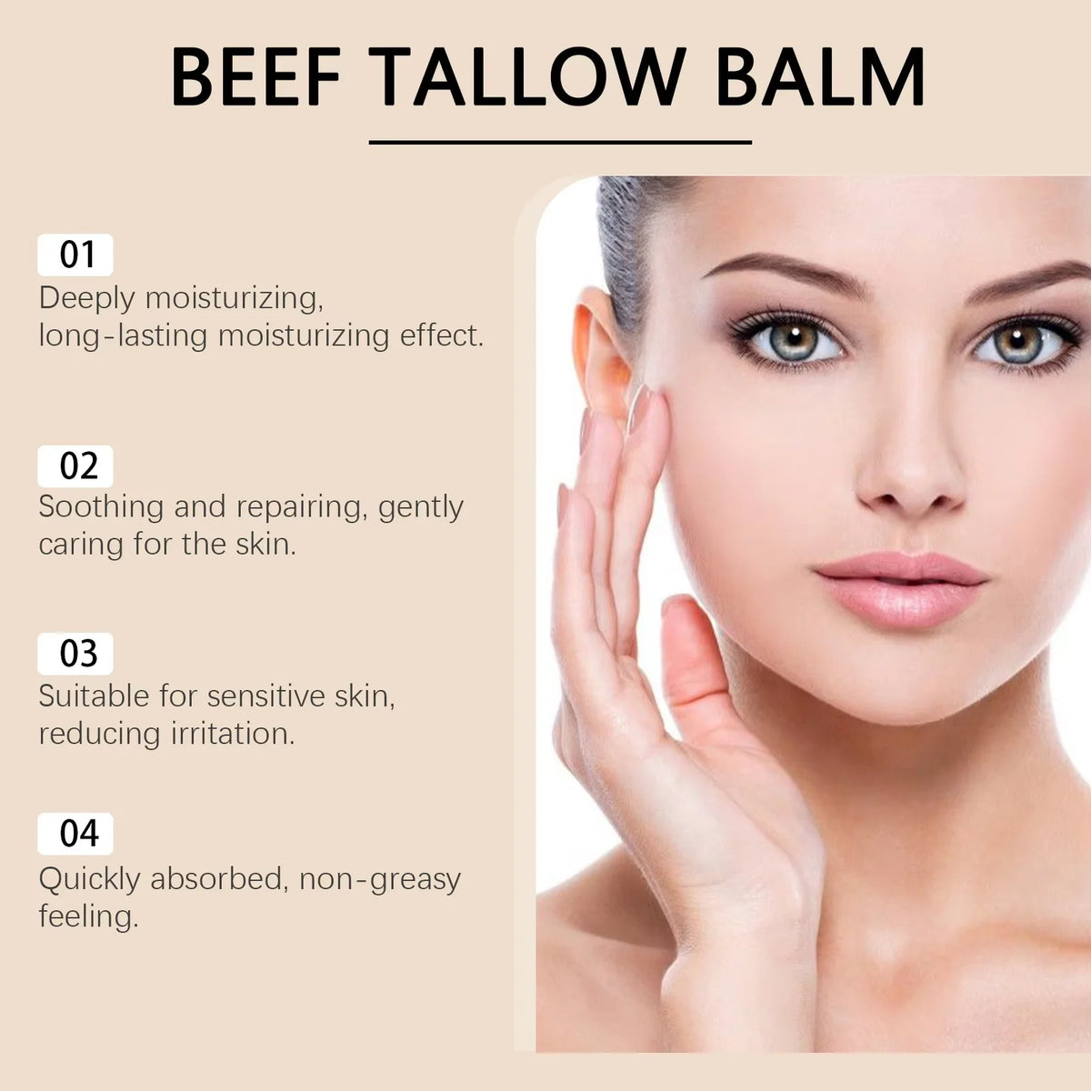 WOODSLEEP Beef Tallow Honey Balm – Nourishing Face & Body Cream Face & Body Cream SWANS