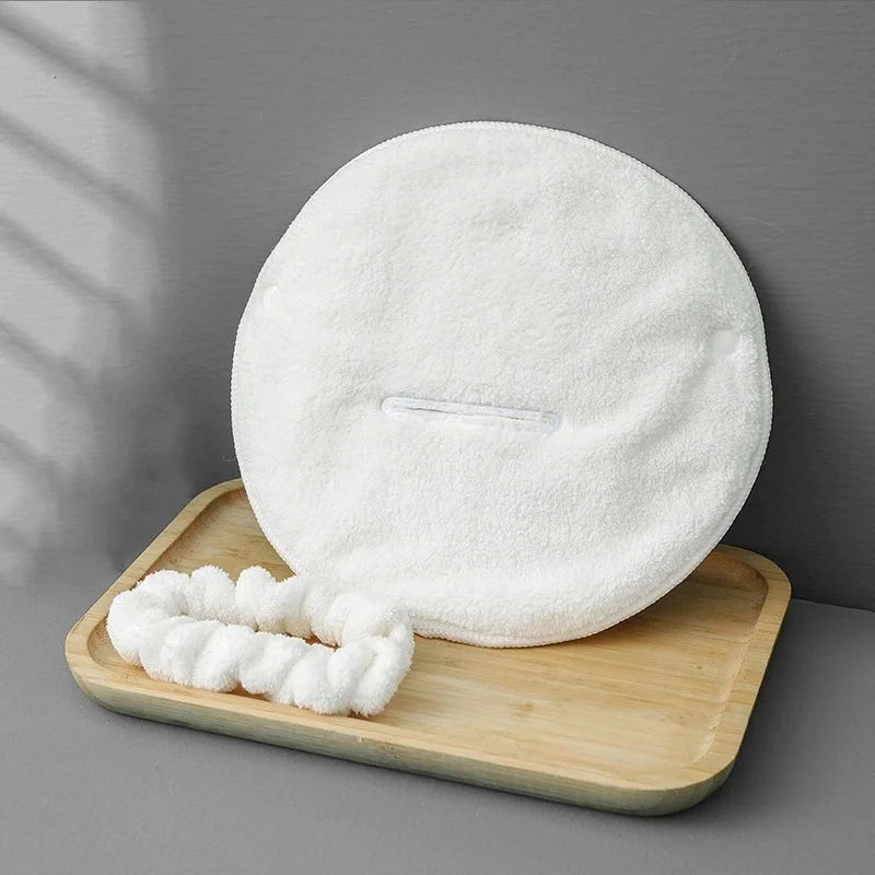 SWANS Steam Heating Face Towel – Soft Hot Compress Skin Care Steam Face Towel SWANS 1pcs Single hole