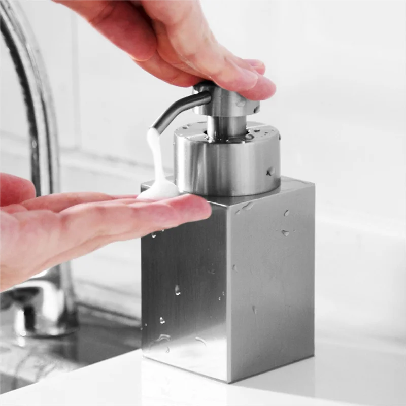 SWANS 304 Stainless Steel Soap Dispenser 2-Pack – Silver Soap Dispenser SWANS