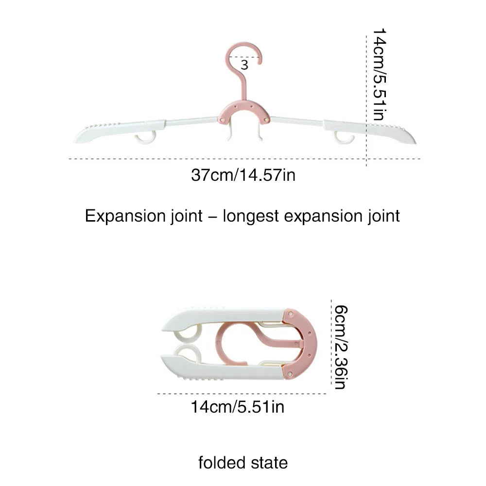 SWANS Portable Folding Travel Hanger – Collapsible Clothes Rack Folding Travel Hanger SWANS