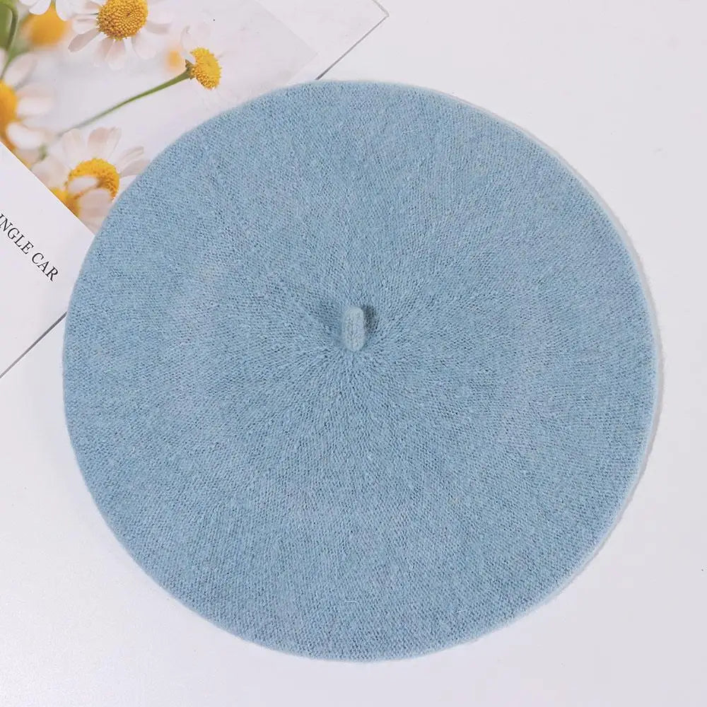 Women's French Wool Beret Hat – 24 Colors, Winter Flat Cap Women's Beret Hat SWANS
