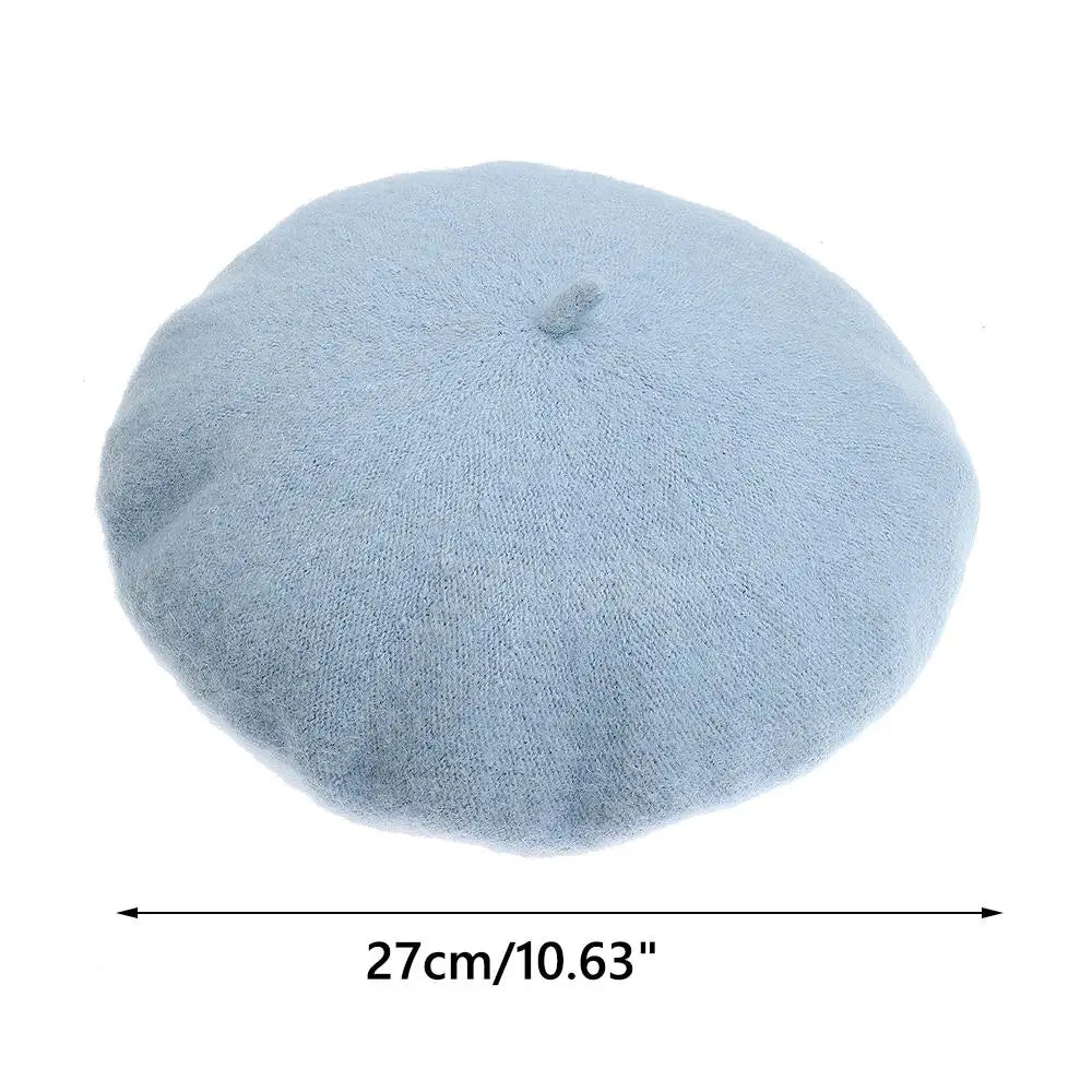 Women's French Wool Beret Hat – 24 Colors, Winter Flat Cap Women's Beret Hat SWANS