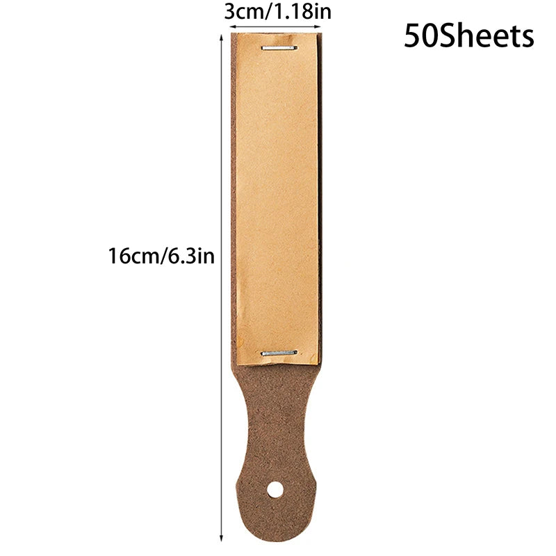 Eyebrow Pencil Sandpaper Sharpening Board | Precision Tip Tool Eyebrow Sharpening Tool SWANS 50pcs