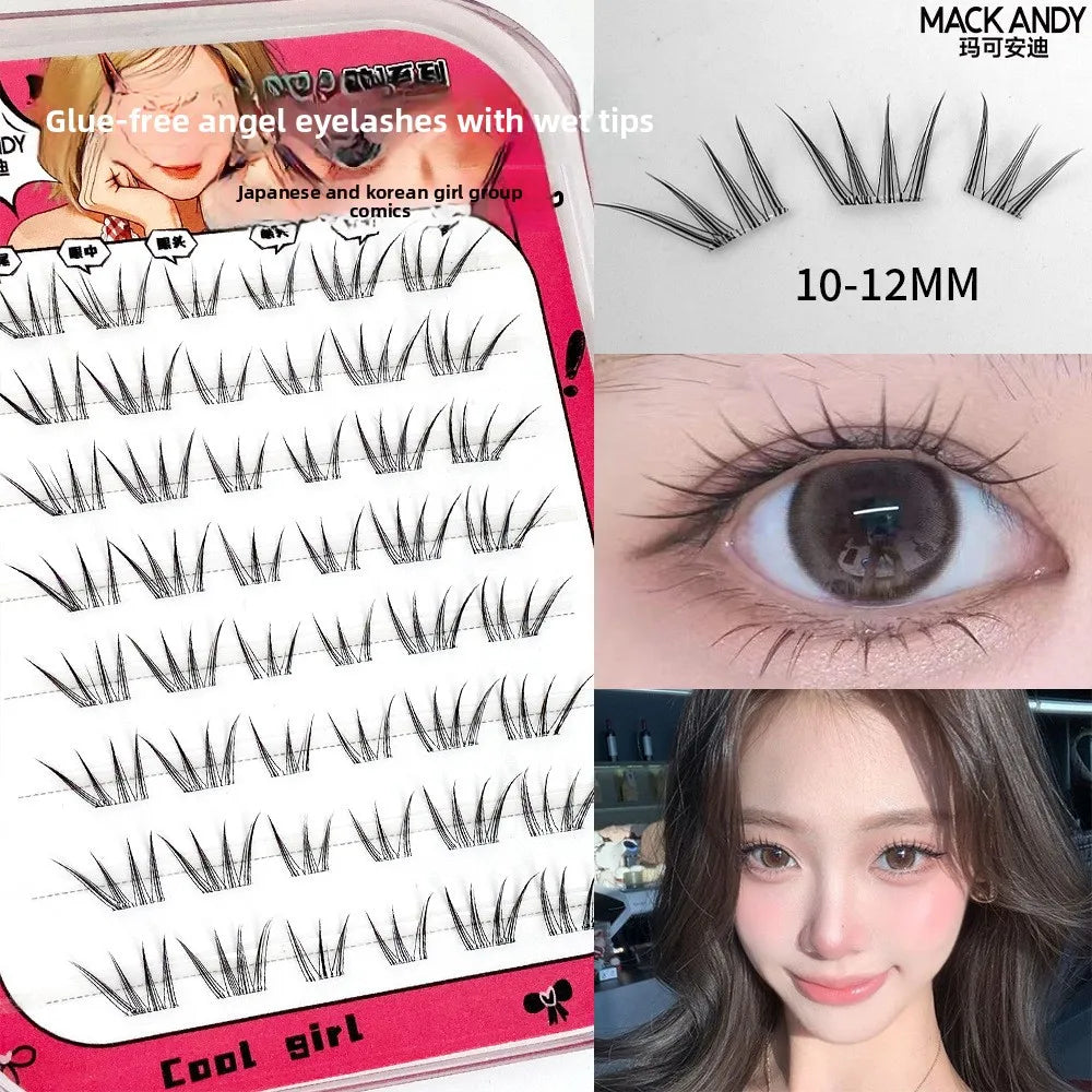 Self-Adhesive False Eyelashes – Fluffy Wispy Korean Style False Eyelashes SWANS