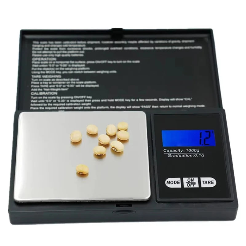 Portable Digital Jewelry Scale 0.01g – 200g/500g/1000g Digital Jewelry Scale SWANS