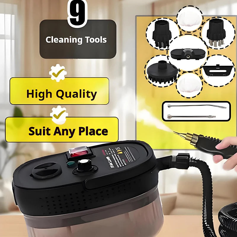 YTYIN 2500W Handheld Steam Cleaner – Kitchen, Car & Home Handheld Steam Cleaner SWANS