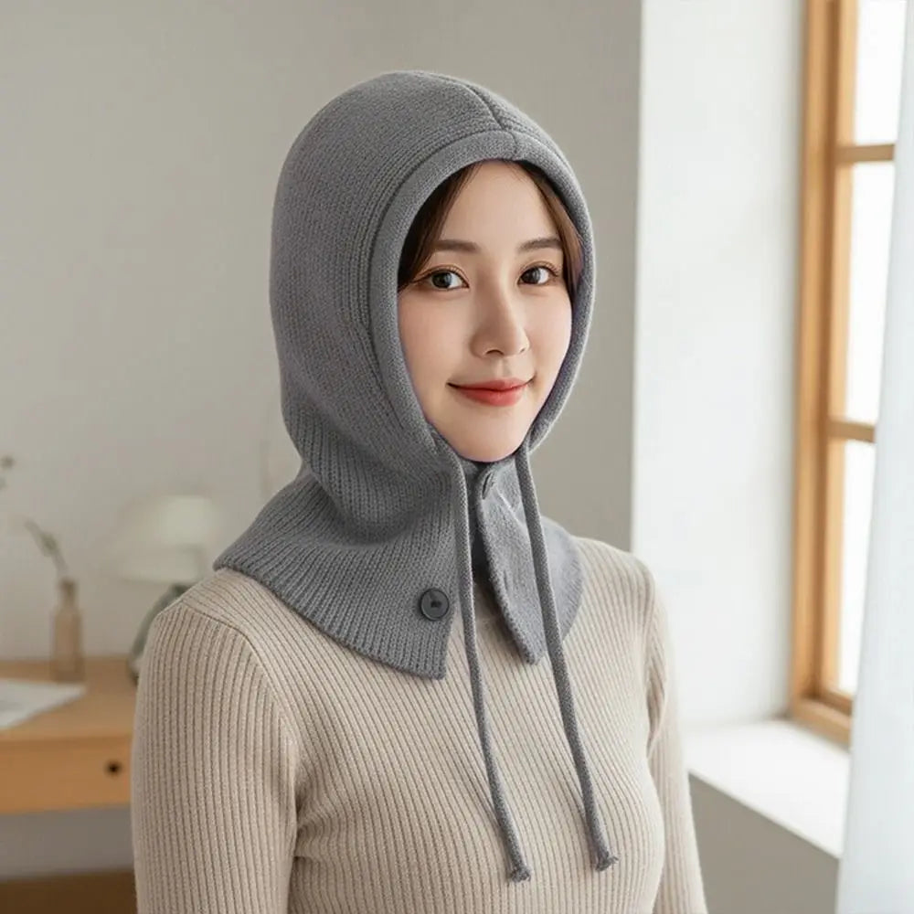 Windproof Knitted Balaclava Beanie Hat – Winter Thermal Cap Winter Knitted Beanie SWANS