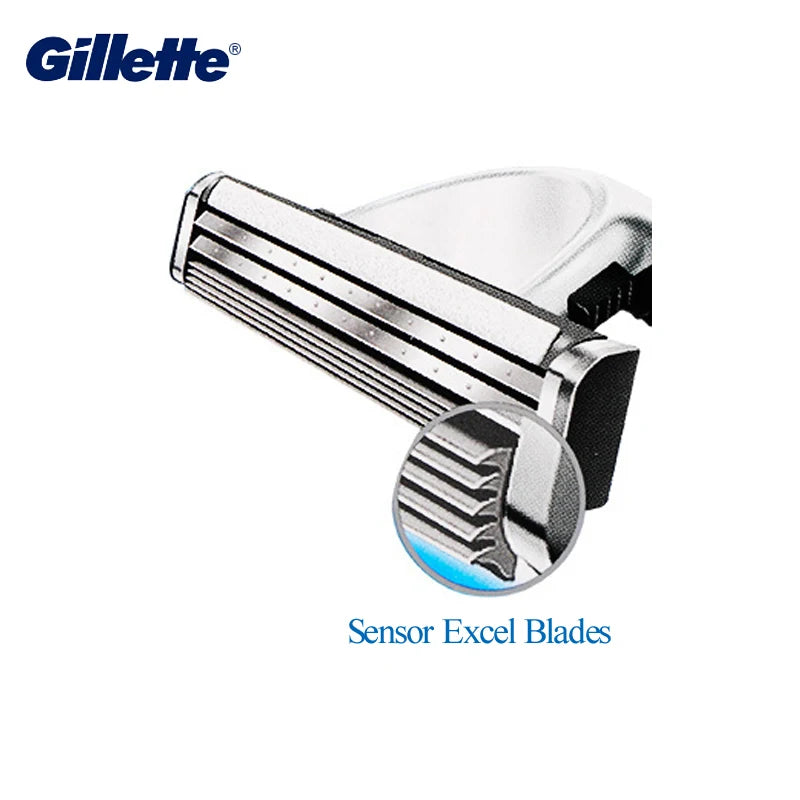 Gillette Sensor Excel Replacement Razor Cartridges – Twin Blade Razor Blade Cartridges SWANS
