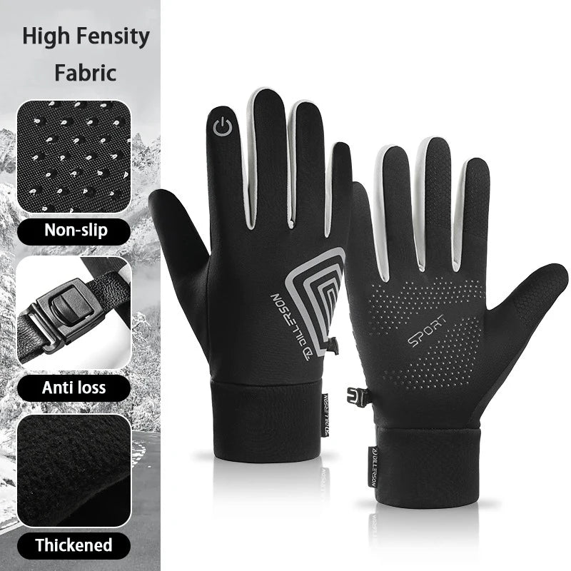 SWANS Winter Cycling Gloves – Touchscreen Waterproof Warm Cycling Gloves SWANS Black XL