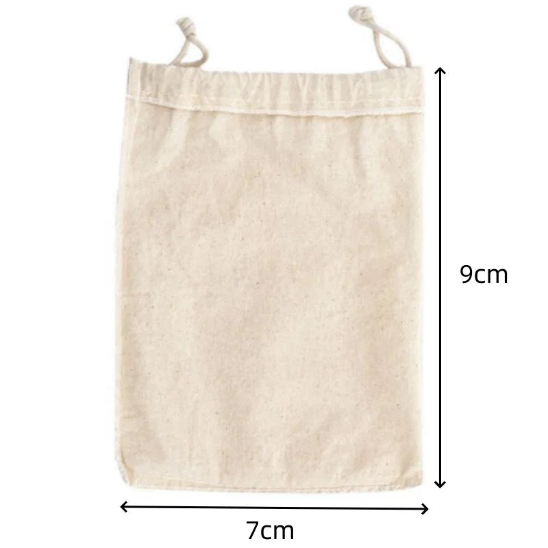 100-Pack Cotton Drawstring Bags – Gift Pouches & Storage Cotton Drawstring Bags SWANS 100 Pcs Lot 7x9cm