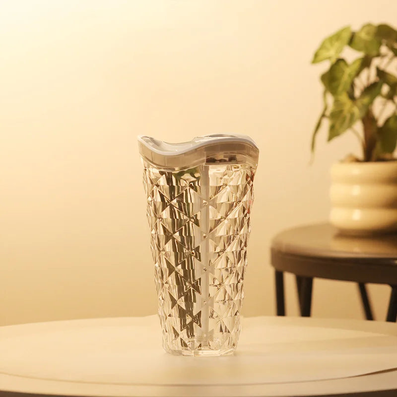 SWANS Mini Crystal USB Humidifier – Floral Desktop Bedroom Desktop Humidifier SWANS WHITE No plug