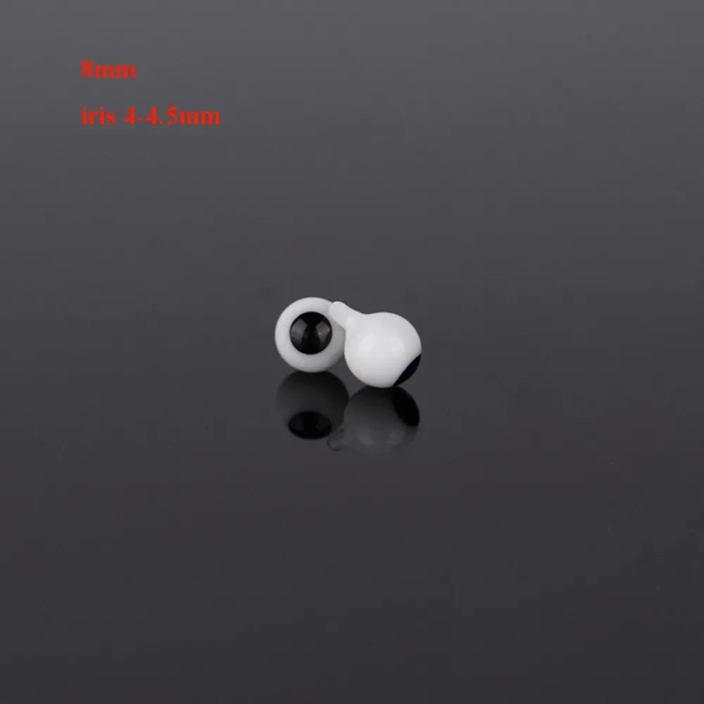 Glass Doll Eyes 4mm–10mm Black Eyeballs for DIY Crafts Doll Craft Eyes SWANS 8mm 4-4.5mm