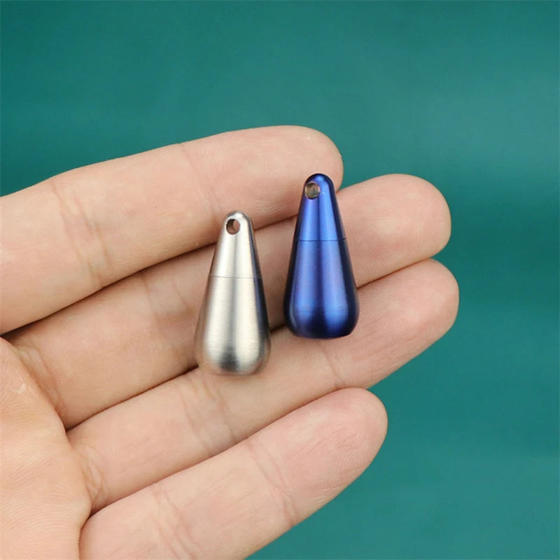 Mini Titanium Waterproof Capsule Pill Case – EDC Travel Capsule Pill Case SWANS