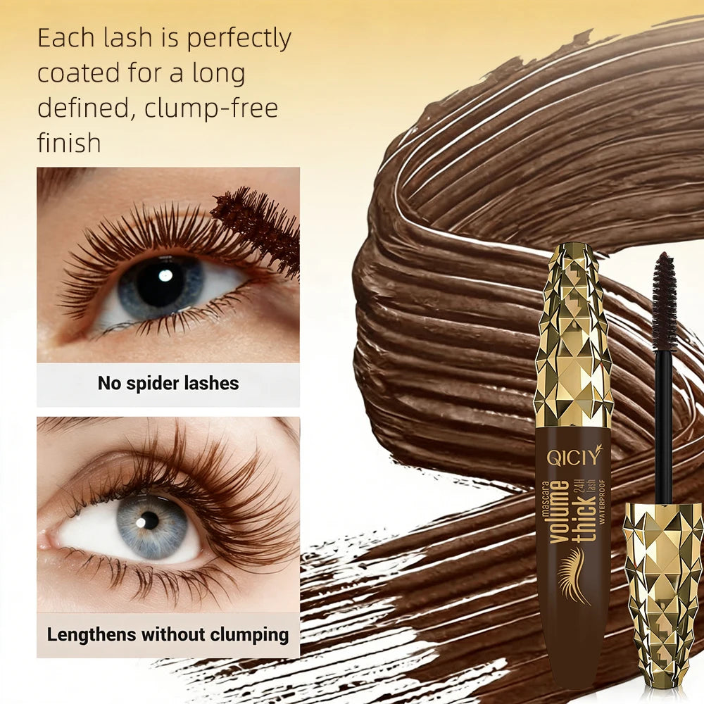 SWANS Waterproof Brown Mascara – Volumizing & Lengthening Waterproof Mascara SWANS