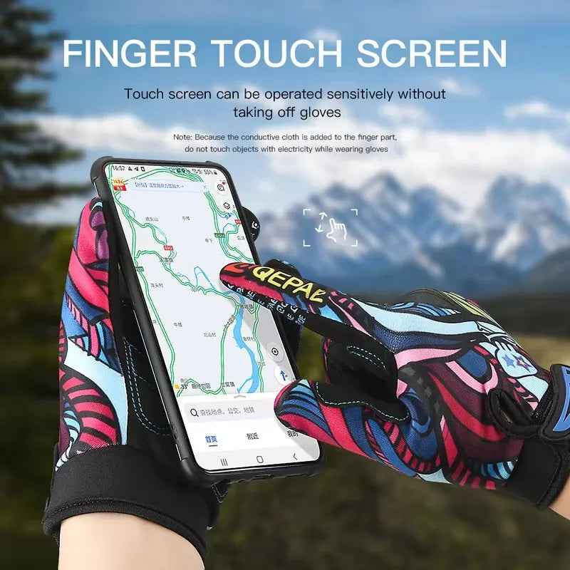 SWANS Full Finger Cycling Gloves GEL Mesh – Men & Women Cycling Gloves SWANS