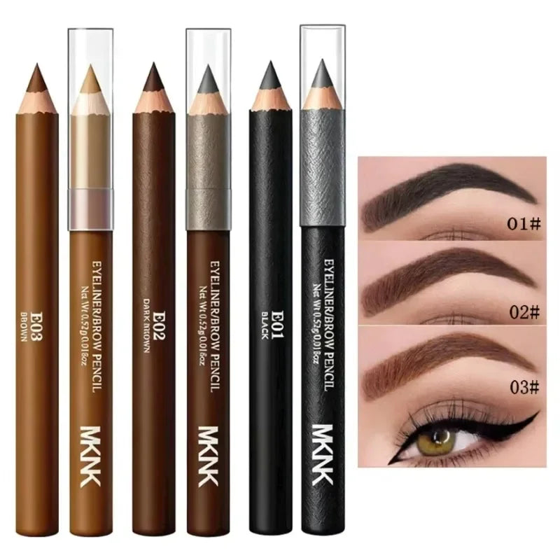SWANS Wooden Eyebrow & Eyeliner Pencil – Waterproof Long Wear Eyebrow & Eyeliner Pencil SWANS