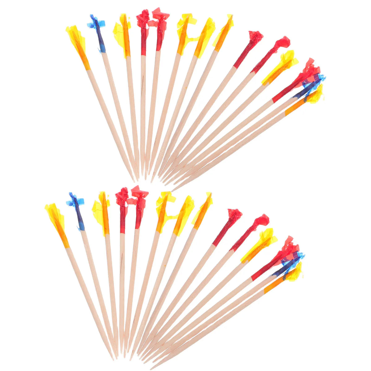 2400-Pack Frill Toothpicks – Colorful Cocktail & Fruit Picks Decorative Food Picks SWANS