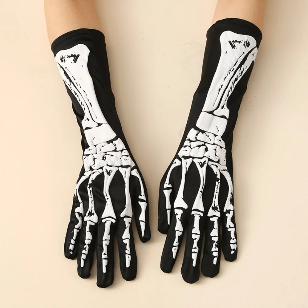 Halloween Skeleton Gloves – Spooky Costume Accessory 1-3 Pair Costume Gloves SWANS