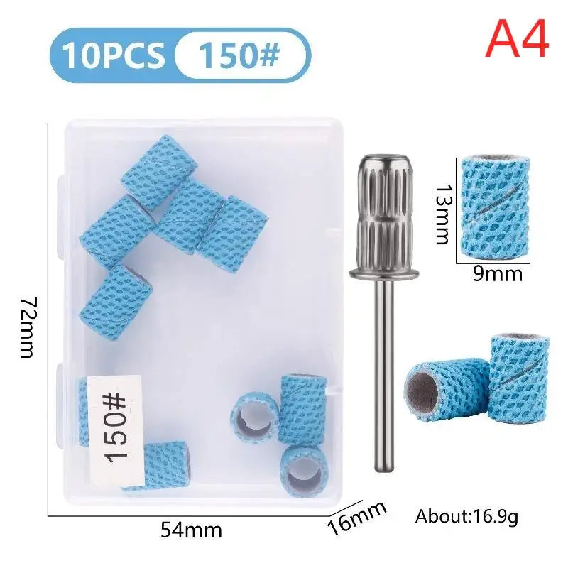 YOVIP Ceramic Honeycomb Nail Drill Sanding Bands – 3 Grits Nail Sanding Bands SWANS A4