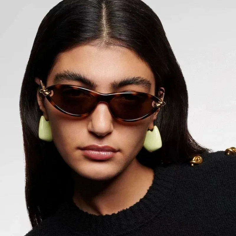 Y2K Vintage Cat Eye Sunglasses UV400 Gradient – Women Cat Eye Sunglasses SWANS