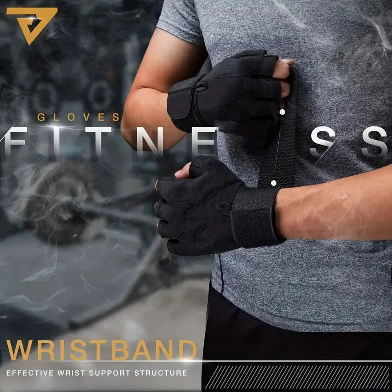 GAFASTWO Half Finger Cycling Gloves – Unisex Fitness Cycling Fitness Gloves SWANS