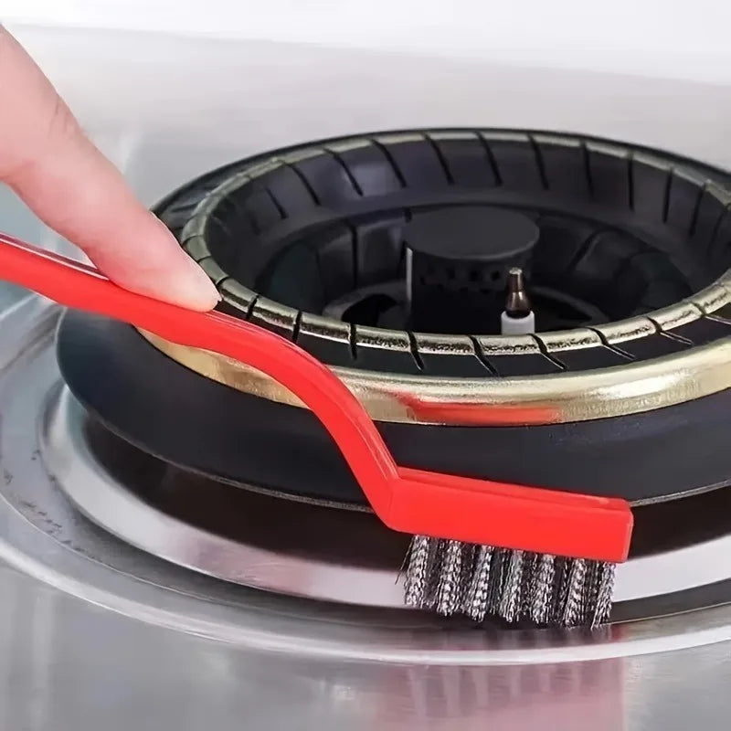SWANS 3-Pack Wire Crack Cleaning Brush for Stove & Range Hood Kitchen Cleaning Brush SWANS