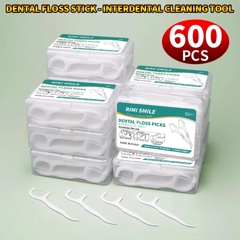 SWANS Dental Floss Picks – Interdental Cleaner 100–600 PCS Dental Floss Picks SWANS