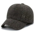 Winter Earmuff Baseball Cap – Windproof Wool Hat with Earflaps Winter Earmuff Cap SWANS Coffee