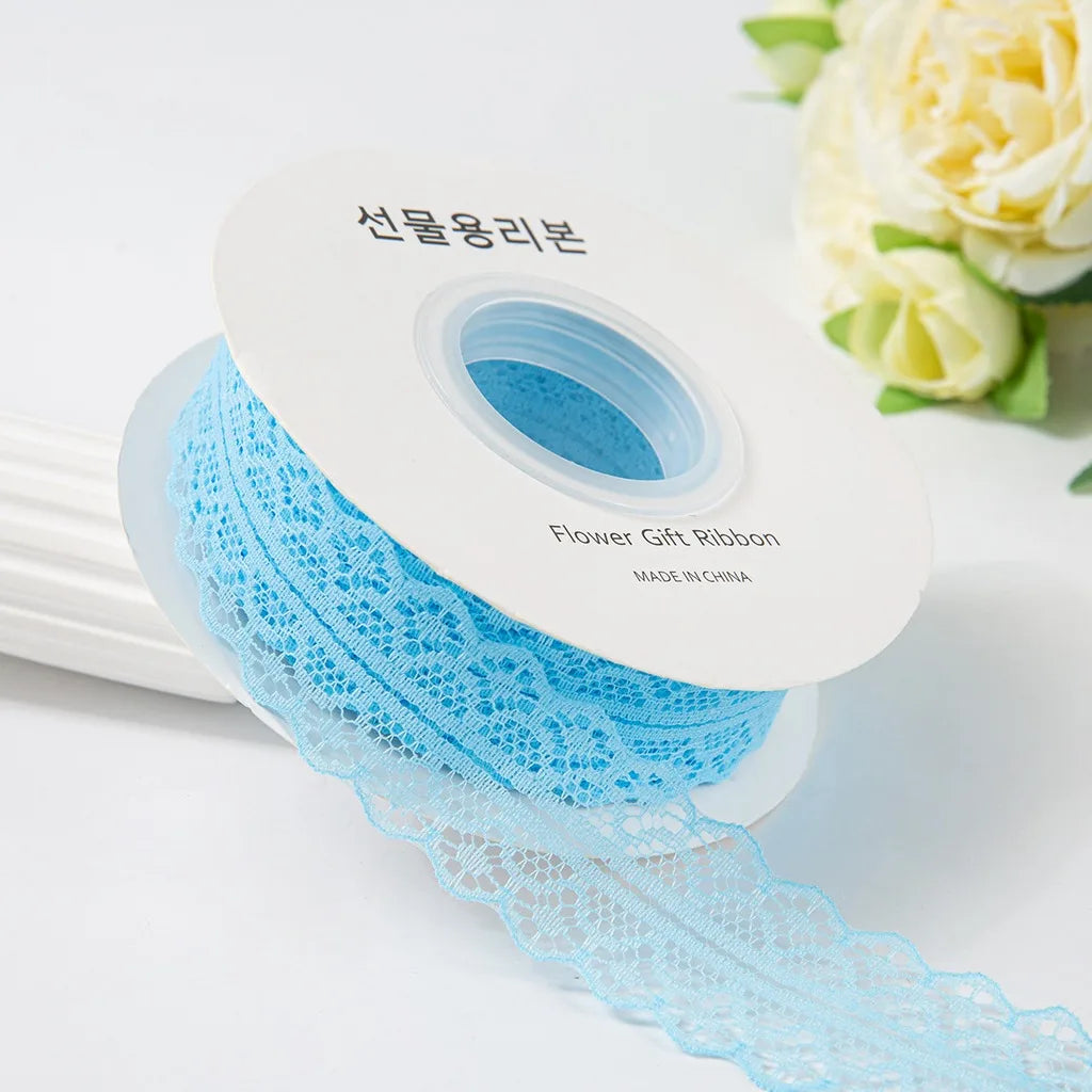 Hollow Out Polyester Lace Ribbon 3cm x 25 Yards – DIY Crafts Lace Craft Ribbon SWANS Light Blue-3cm 25y