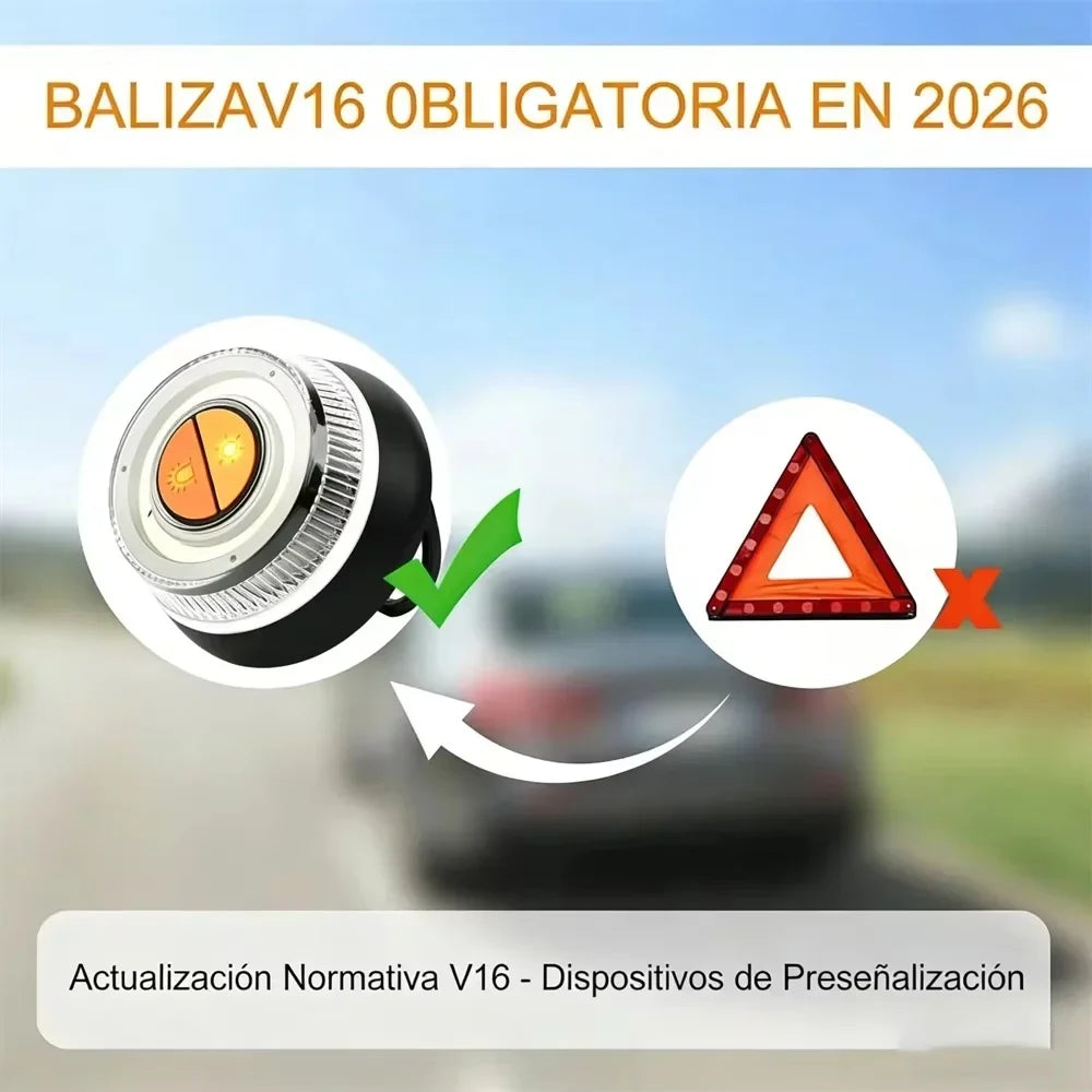 V16 GPS Car Emergency Light – DGT 3.0 Approved, Valid 2038 Car Emergency Light SWANS