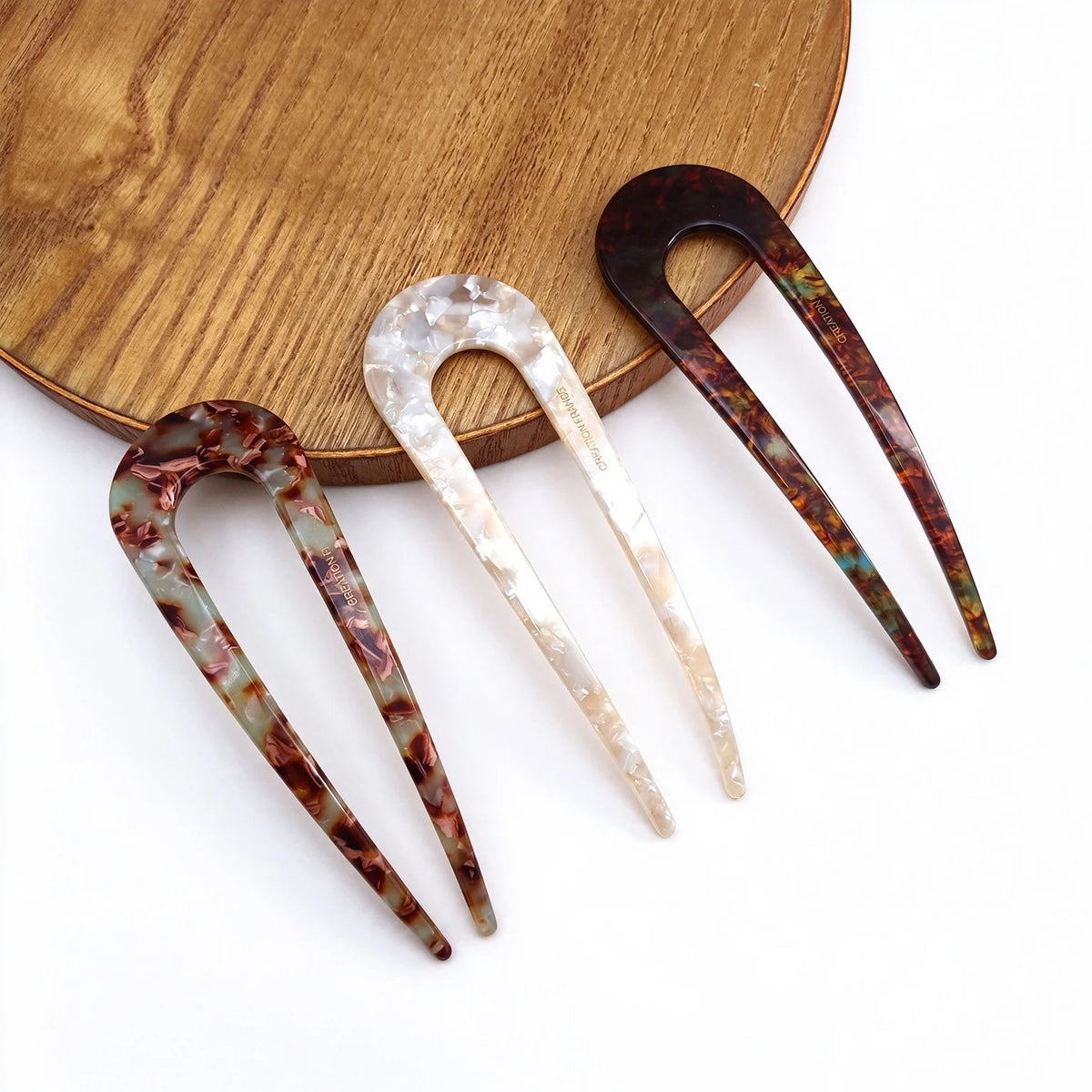 SWANS French U-Shaped Hair Fork – Retro Bun Pin for Thick Hair Hair Fork Pin SWANS