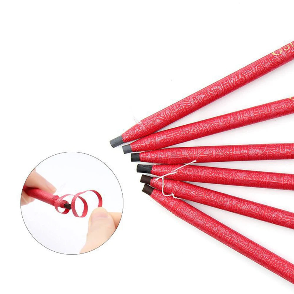12-Pack Waterproof Eyebrow Pencil Set – 6 Colors Long-Lasting Eyebrow Pencil Set SWANS