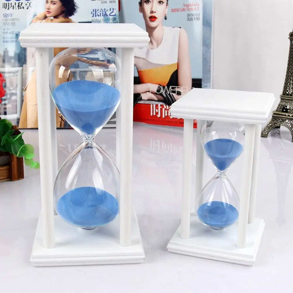 Vintage Wooden Hourglass Sand Timer 30/60 Min – 8 Colors Hourglass Sand Timer SWANS