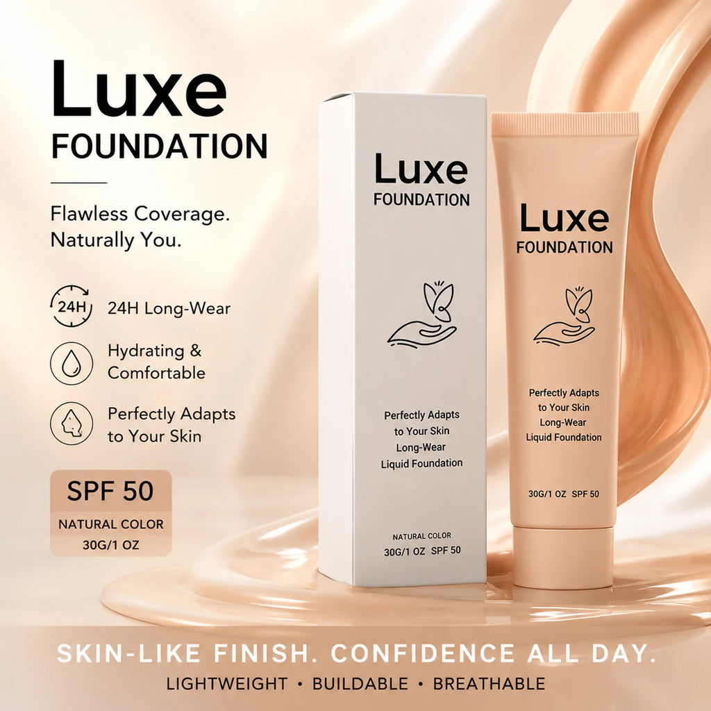 Luxe Color-Adaptive SPF50 Liquid Foundation – Natural & Dark Liquid Foundation SWANS