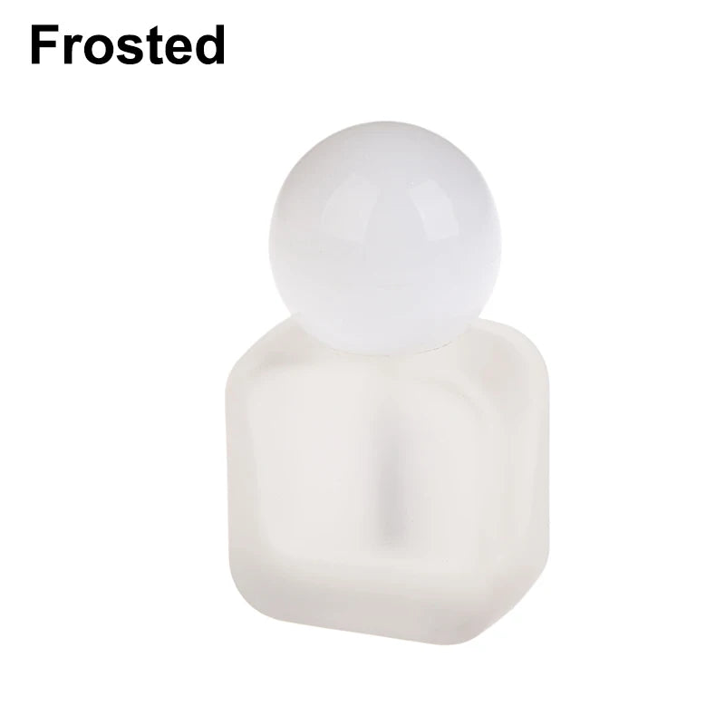 10ml Empty Clear Glass Nail Polish Bottle with Brush Cap Nail Polish Bottle SWANS Frosted