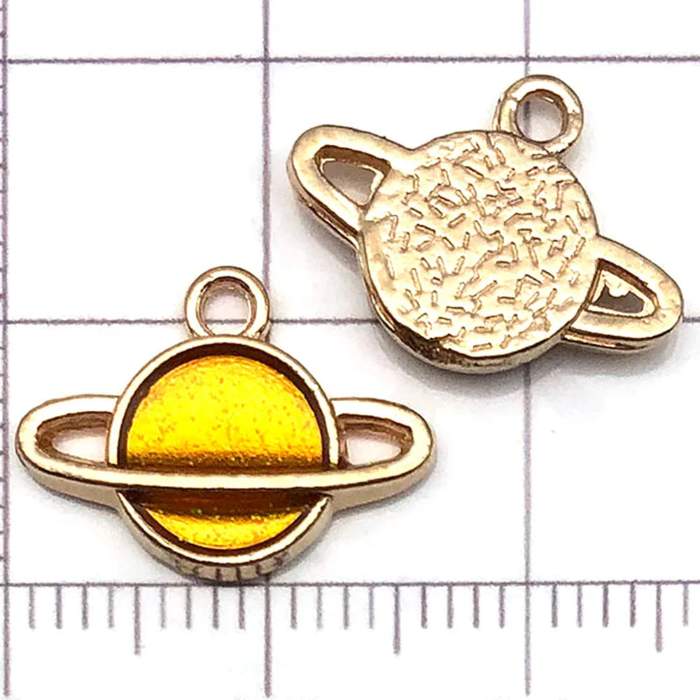 Yellow Sunflower Alloy Charm Pendant for DIY Jewelry & Keychains Jewelry Charm Pendant SWANS G