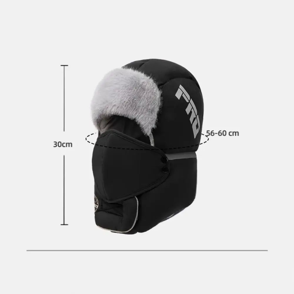Winter Thermal Trapper Hat – Unisex Faux Fur Ear Flap Bomber Winter Trapper Hat SWANS