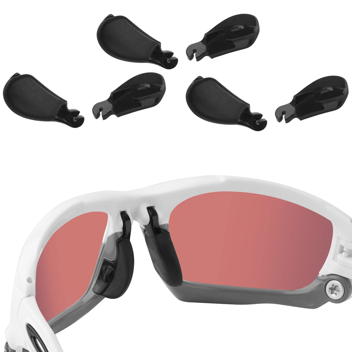 Silicone Replacement Nose Pads for Oakley Jawbone – E.O.S Eyewear Accessories SWANS 3 Pairs-Large