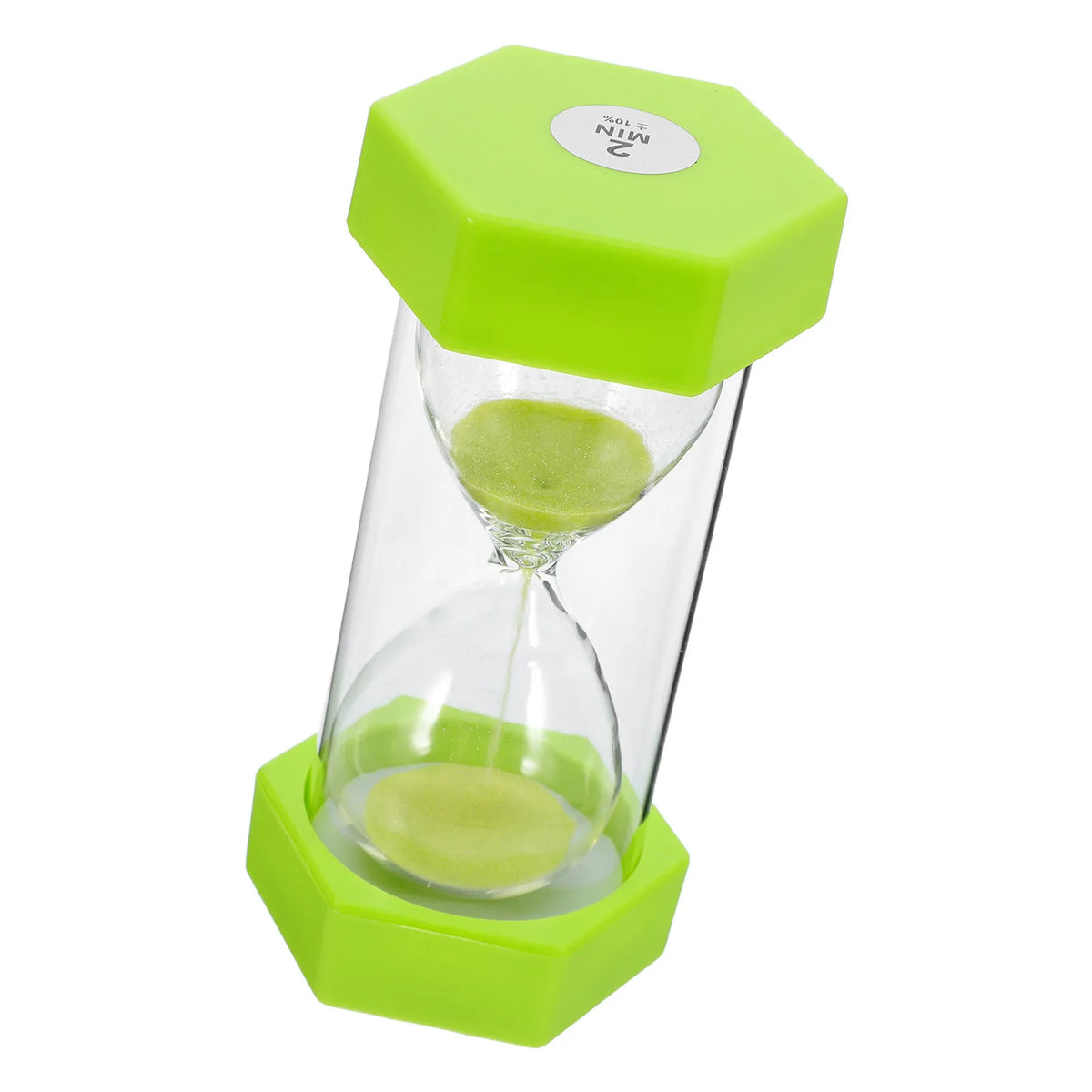 Light Green Hexagon Sand Timer – 2 Minute Visual Hourglass Sand Timer Hourglass SWANS Default Title
